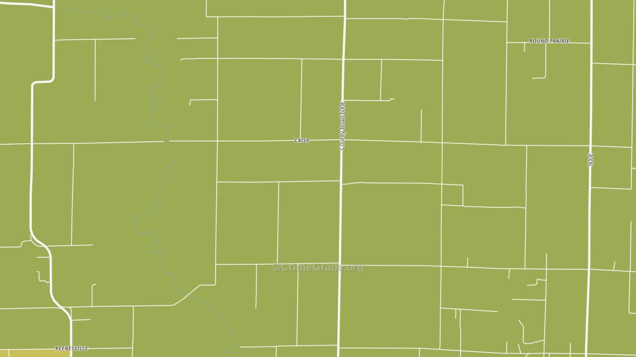 Crisp, IL Map of Murder Rates