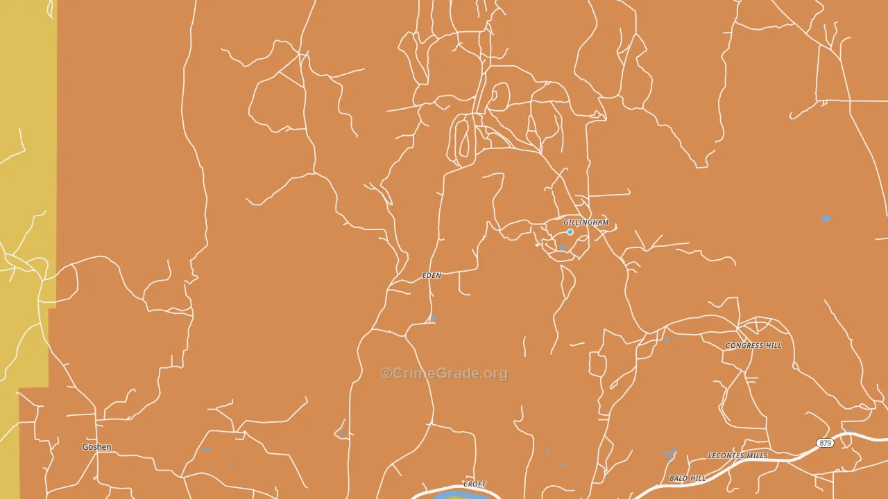 Croft, PA Map of Murder Rates