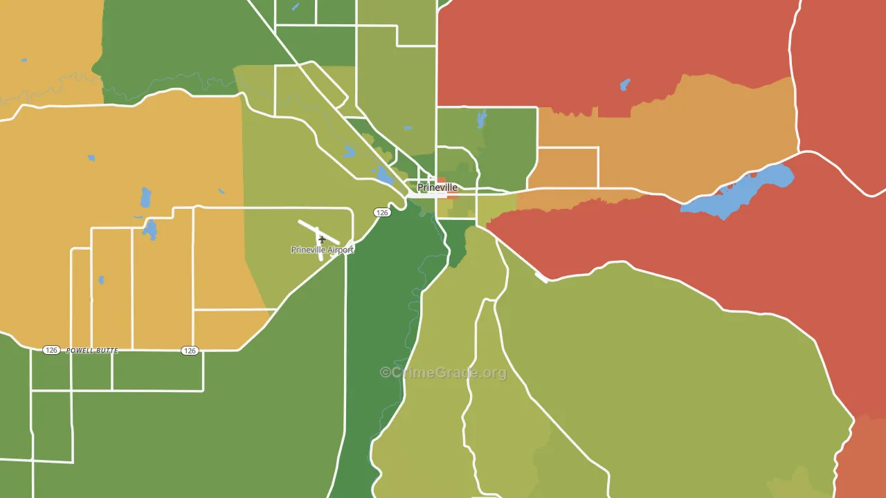 Crook County, OR Map of Murder Rates