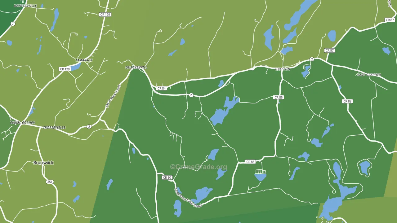 Cropseyville, NY Map of Murder Rates