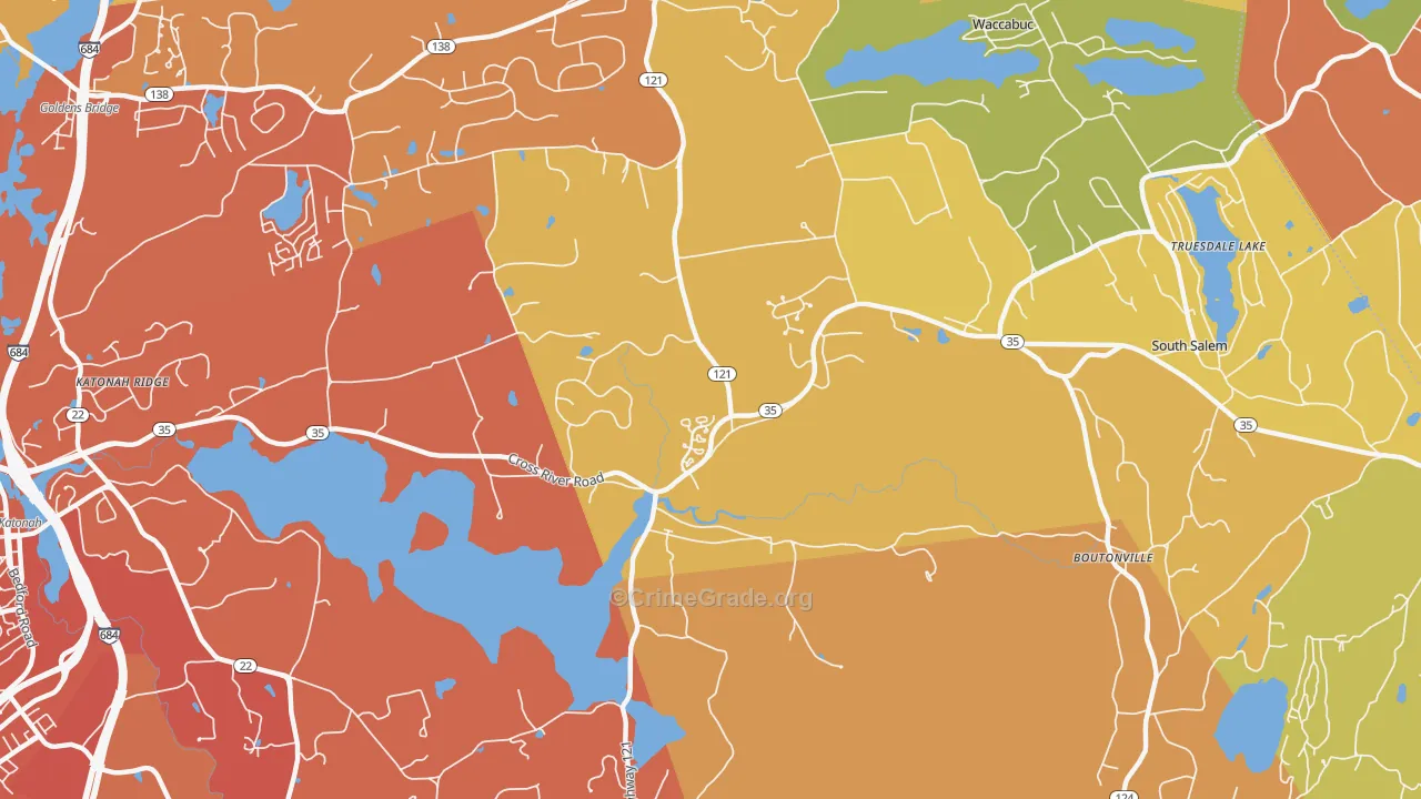 Cross River, NY Map of Murder Rates