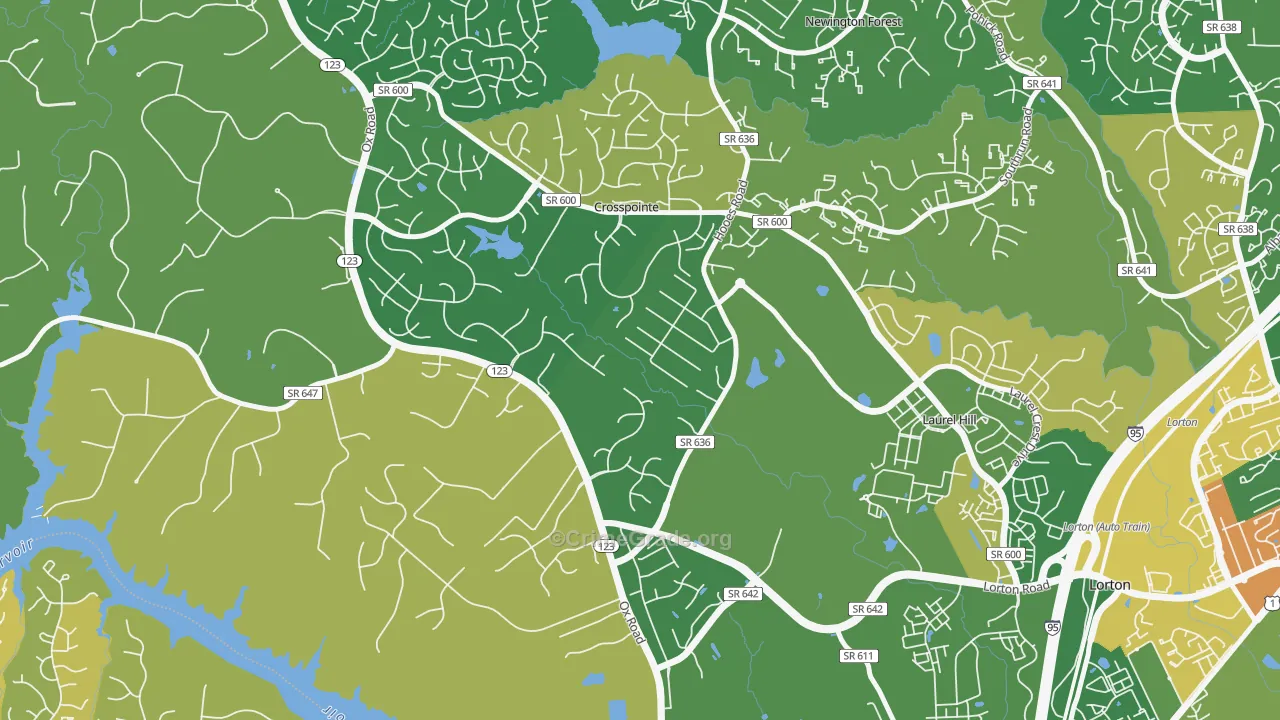 Crosspointe, VA Map of Murder Rates
