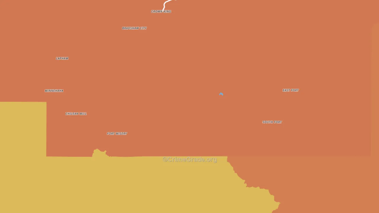 Crown King, AZ Map of Murder Rates