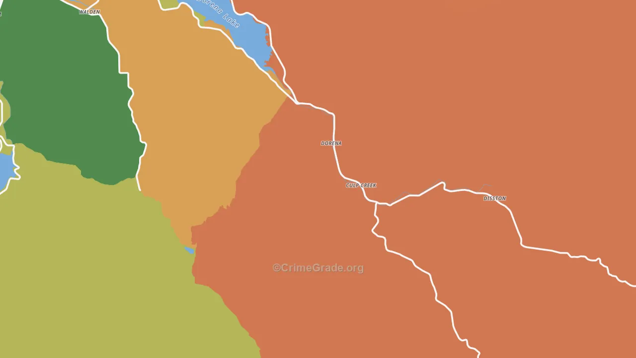 Culp Creek, OR Map of Murder Rates