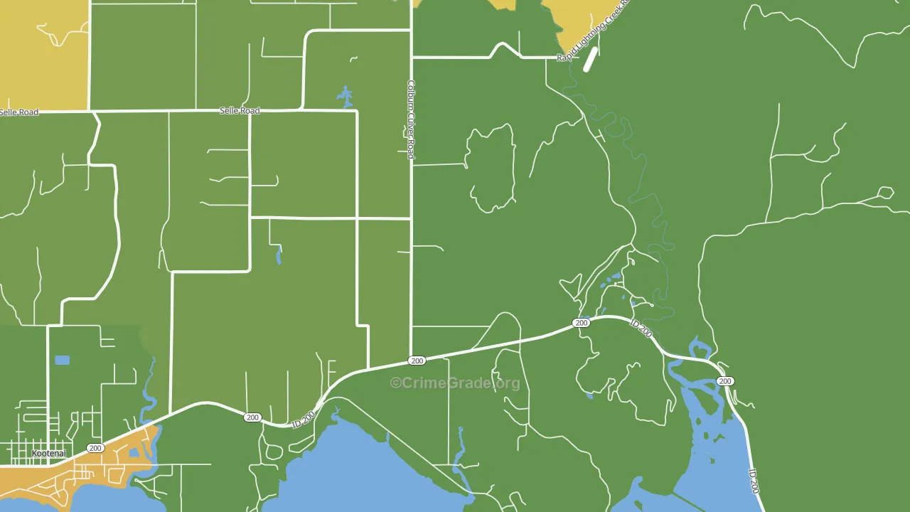 Culver, ID Map of Murder Rates