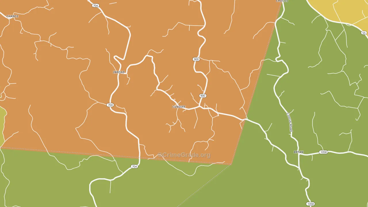 Cundiff, KY Map of Murder Rates