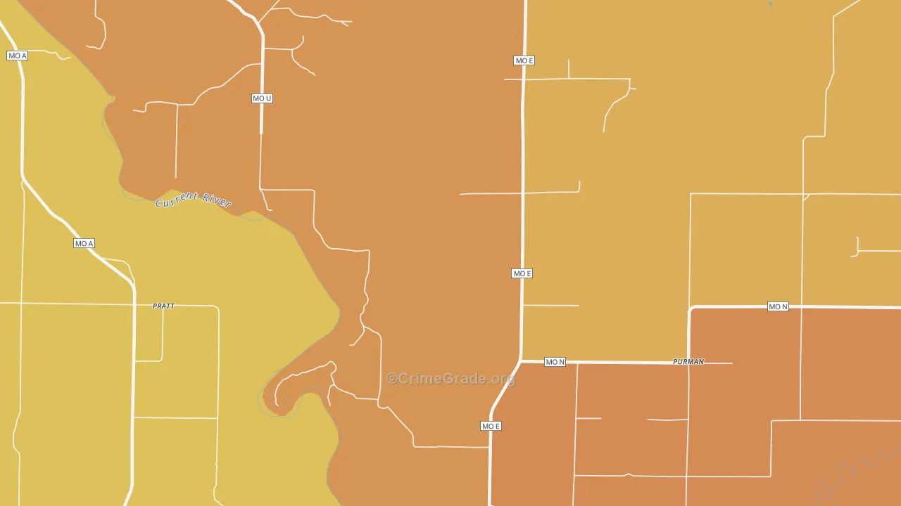 Current View, MO Map of Murder Rates