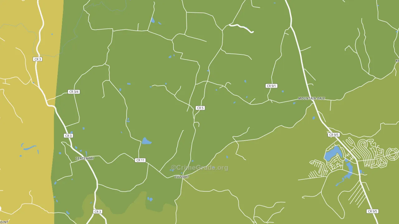Cuzzart, WV Map of Murder Rates