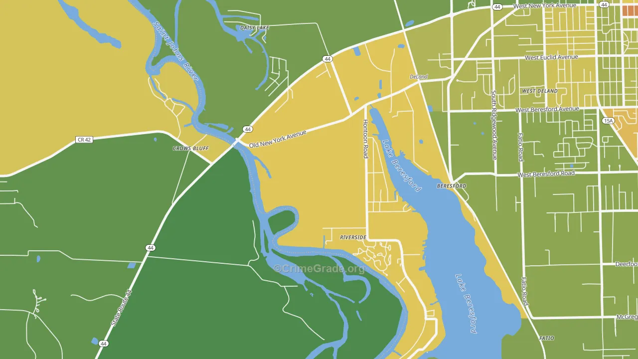 Cypress Lake Estates, FL Map of Murder Rates