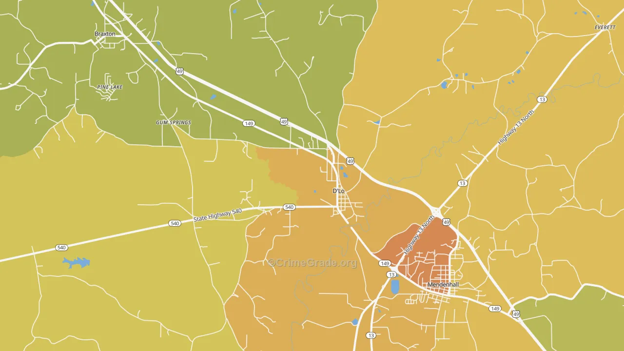 D'Lo, MS Map of Murder Rates