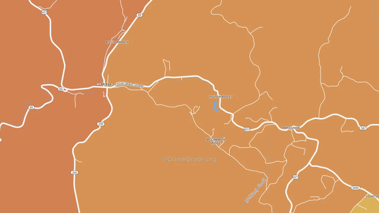 Dabolt, KY Map of Murder Rates