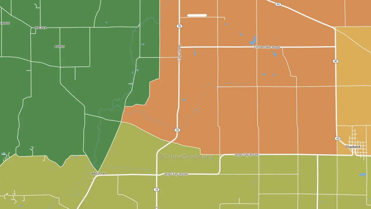 Daggett, IL Map of Murder Rates