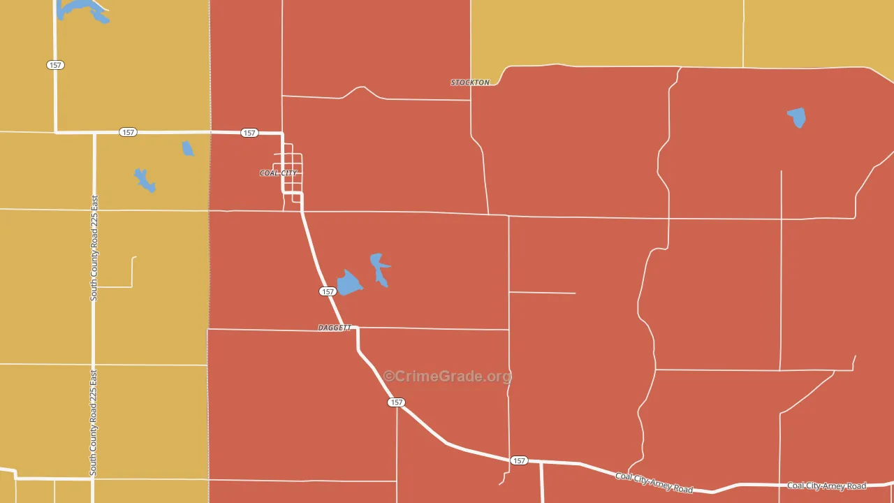 Daggett, IN Map of Murder Rates
