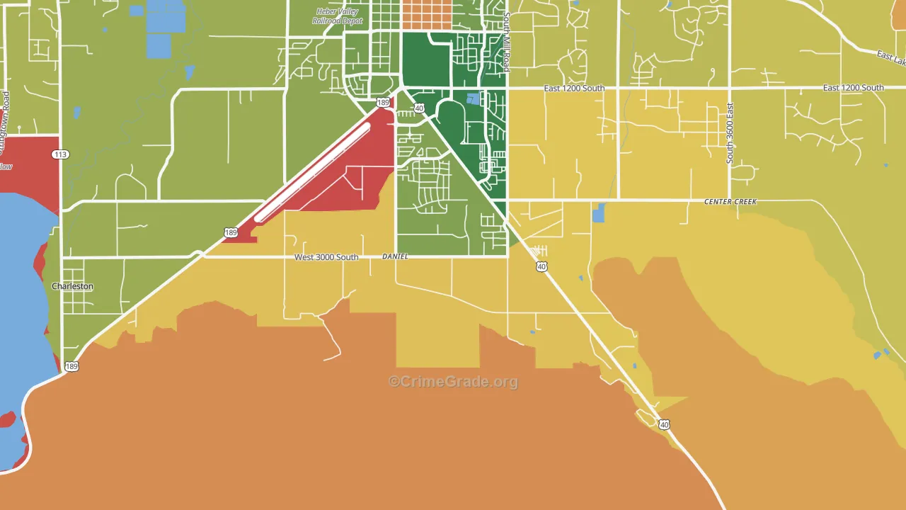 Daniel, UT Map of Murder Rates