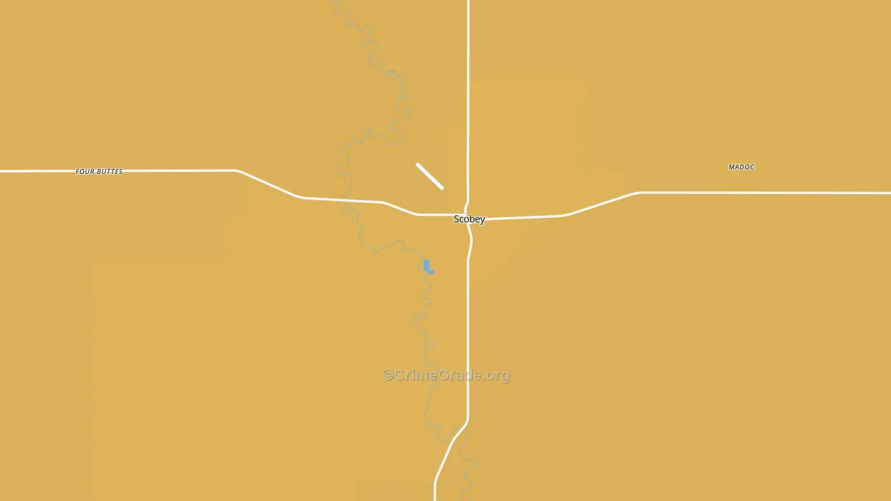 Daniels County, MT Map of Murder Rates
