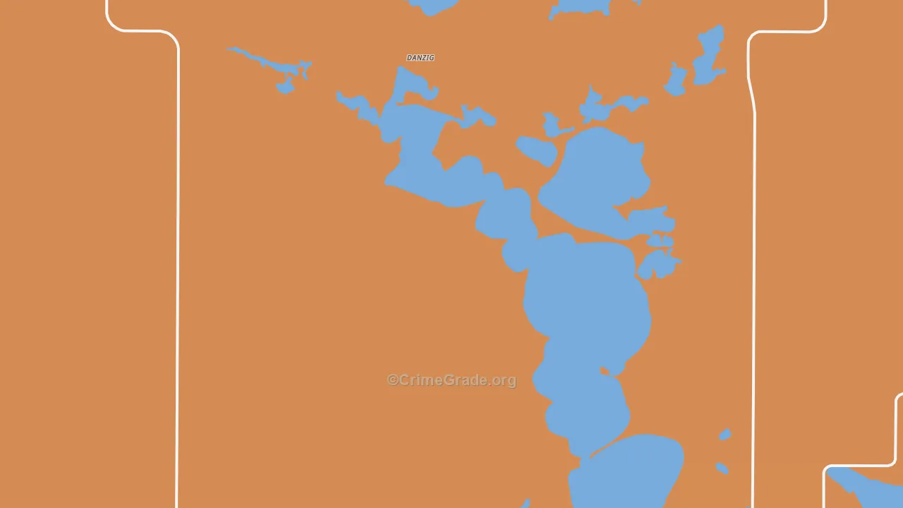 Danzig, ND Map of Murder Rates