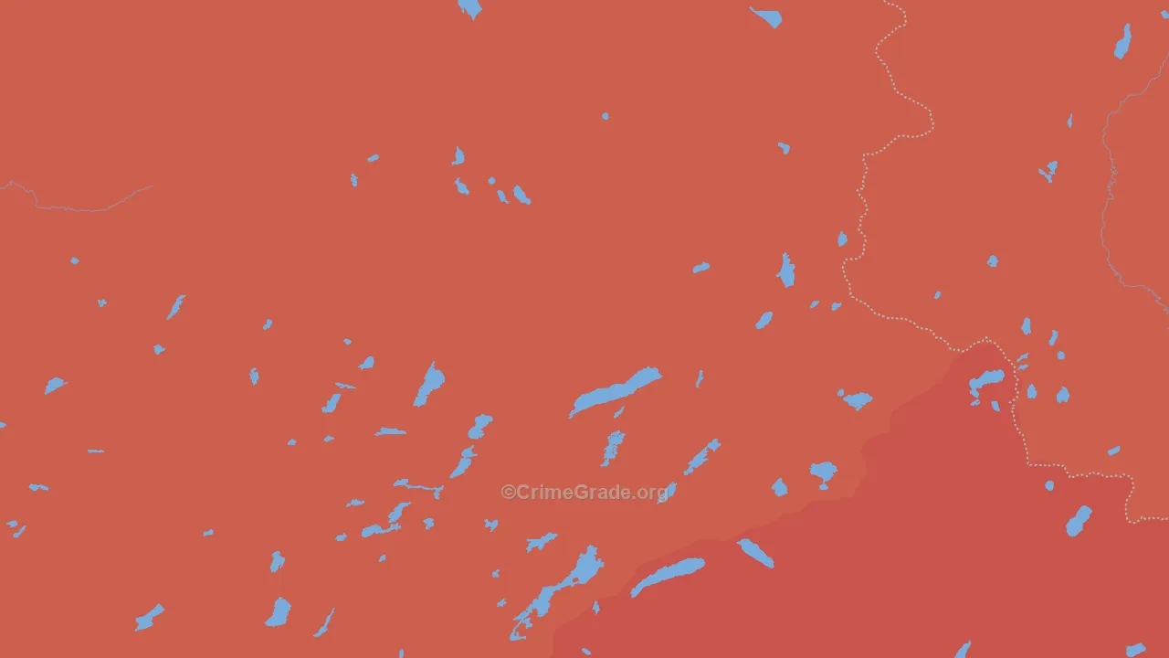Dardanelle, CA Map of Murder Rates