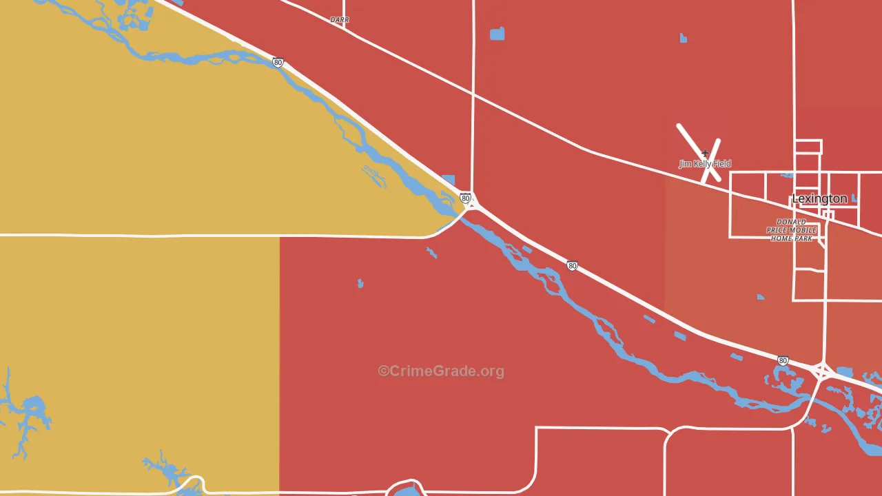 Darr, NE Map of Murder Rates