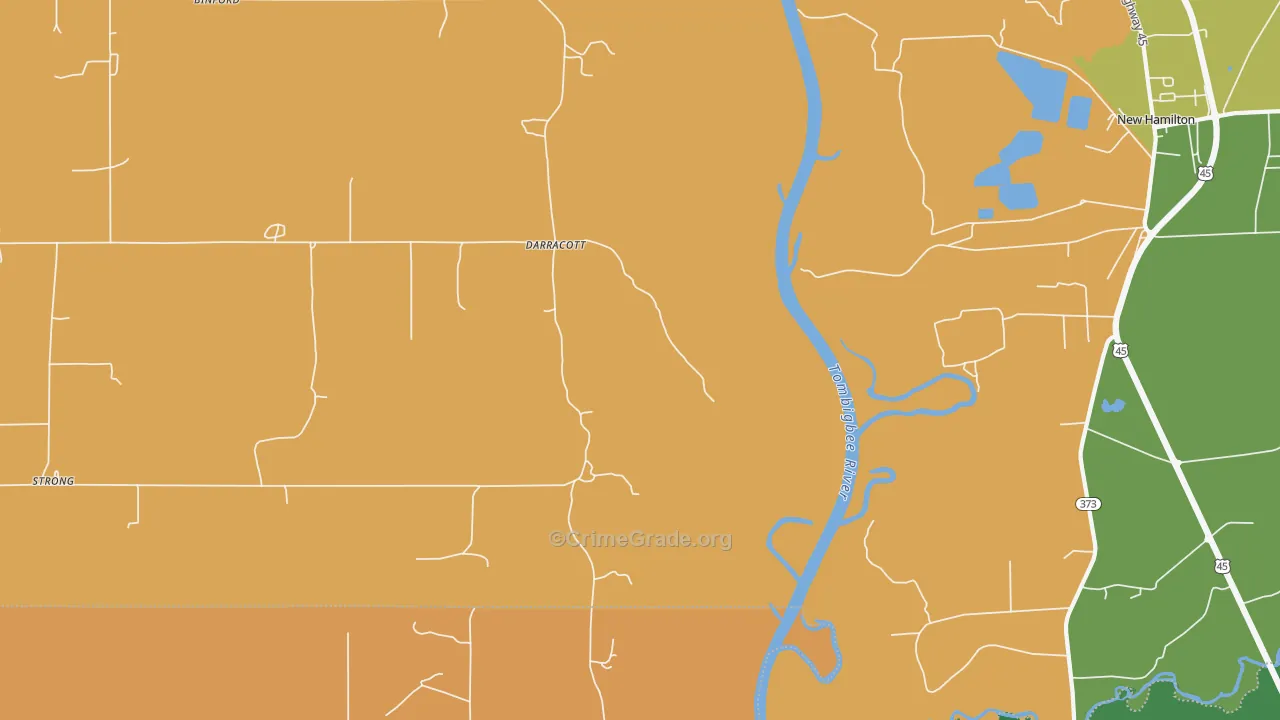Darracott, MS Map of Murder Rates