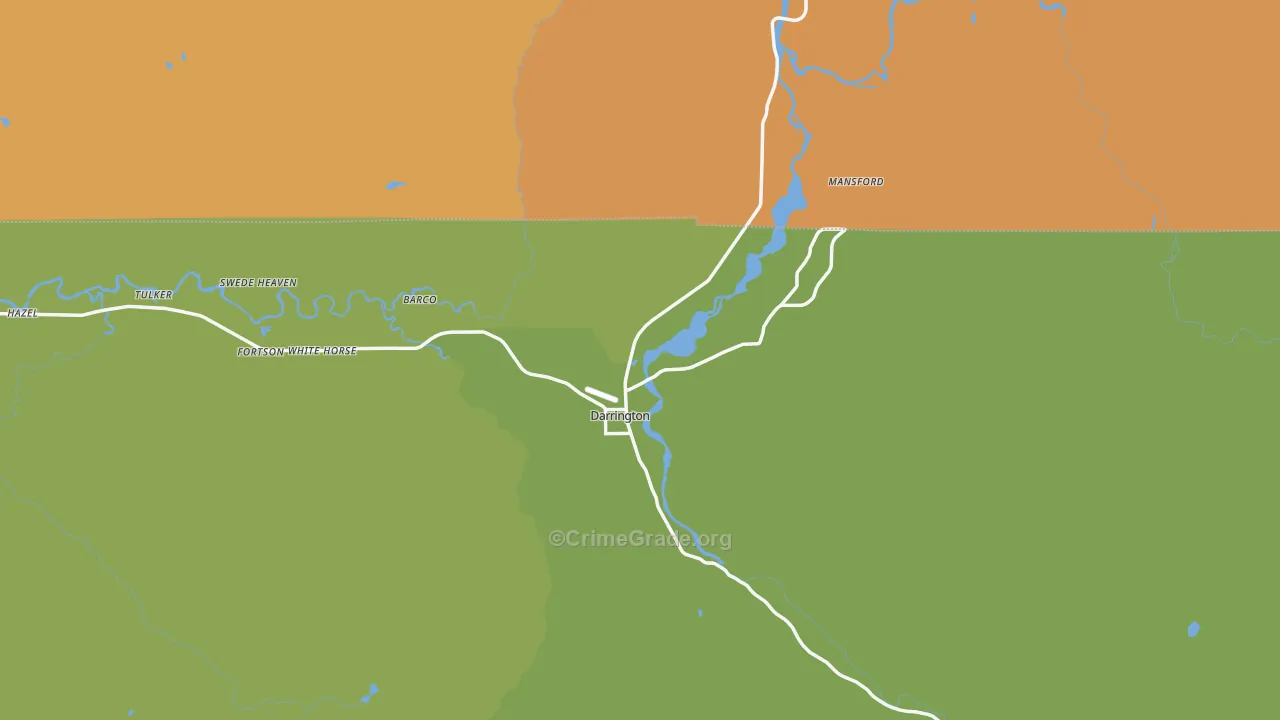 Darrington, WA Map of Murder Rates