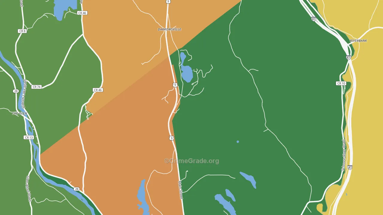 Darrowsville, NY Map of Murder Rates