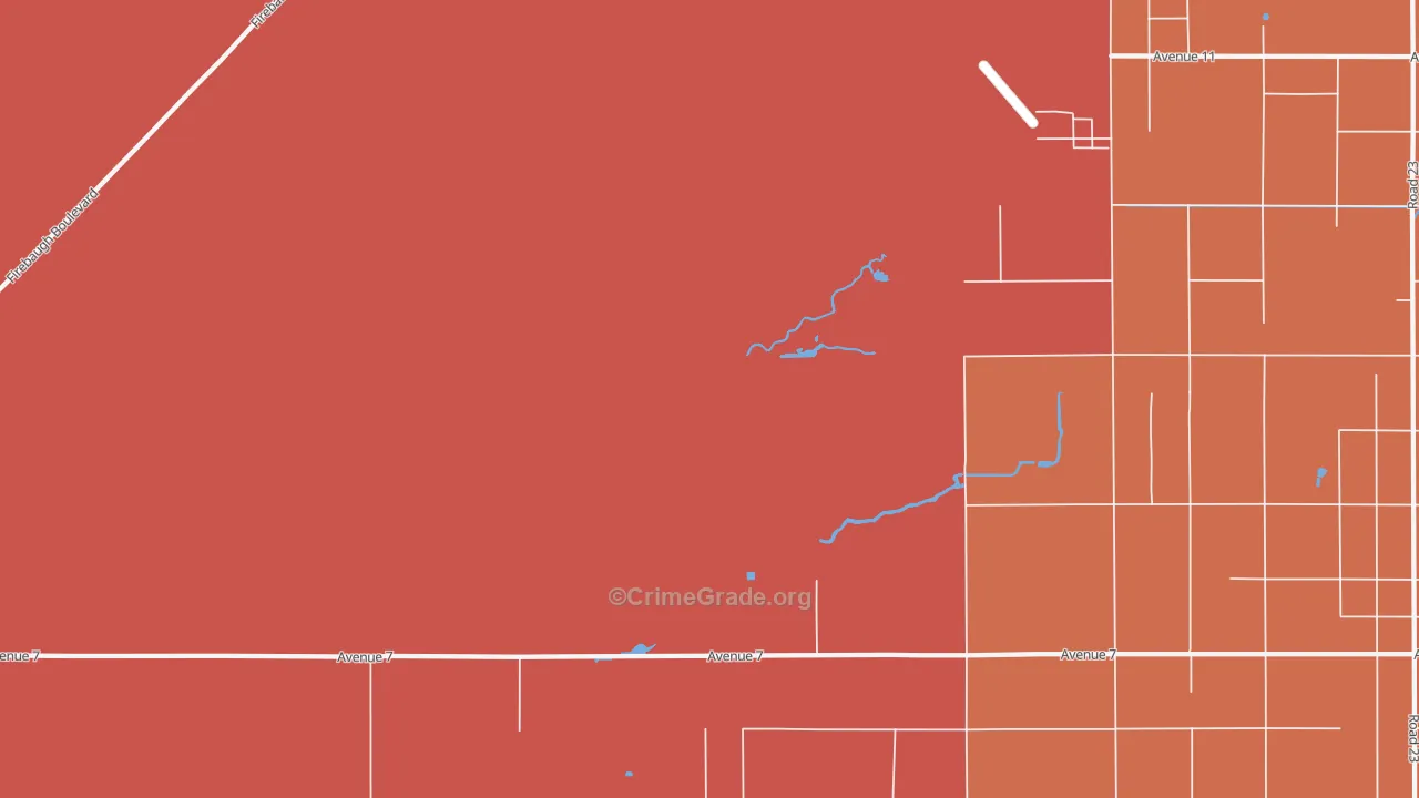 Daulton, CA Map of Murder Rates