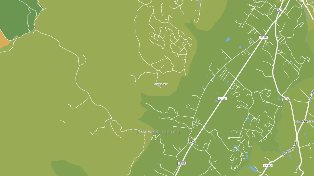 Daus, TN Map of Murder Rates