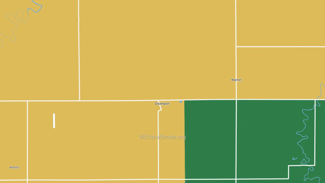 Davenport, ND Map of Murder Rates
