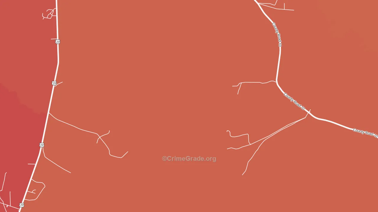 Davisville, AL Map of Murder Rates