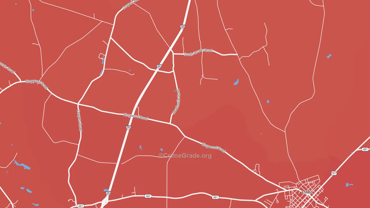 Dawson Crossroads, NC Map of Murder Rates