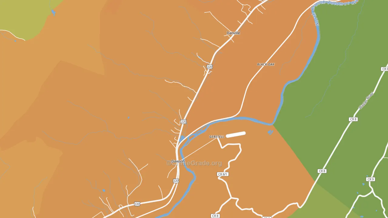 Dawson, MD Map of Murder Rates