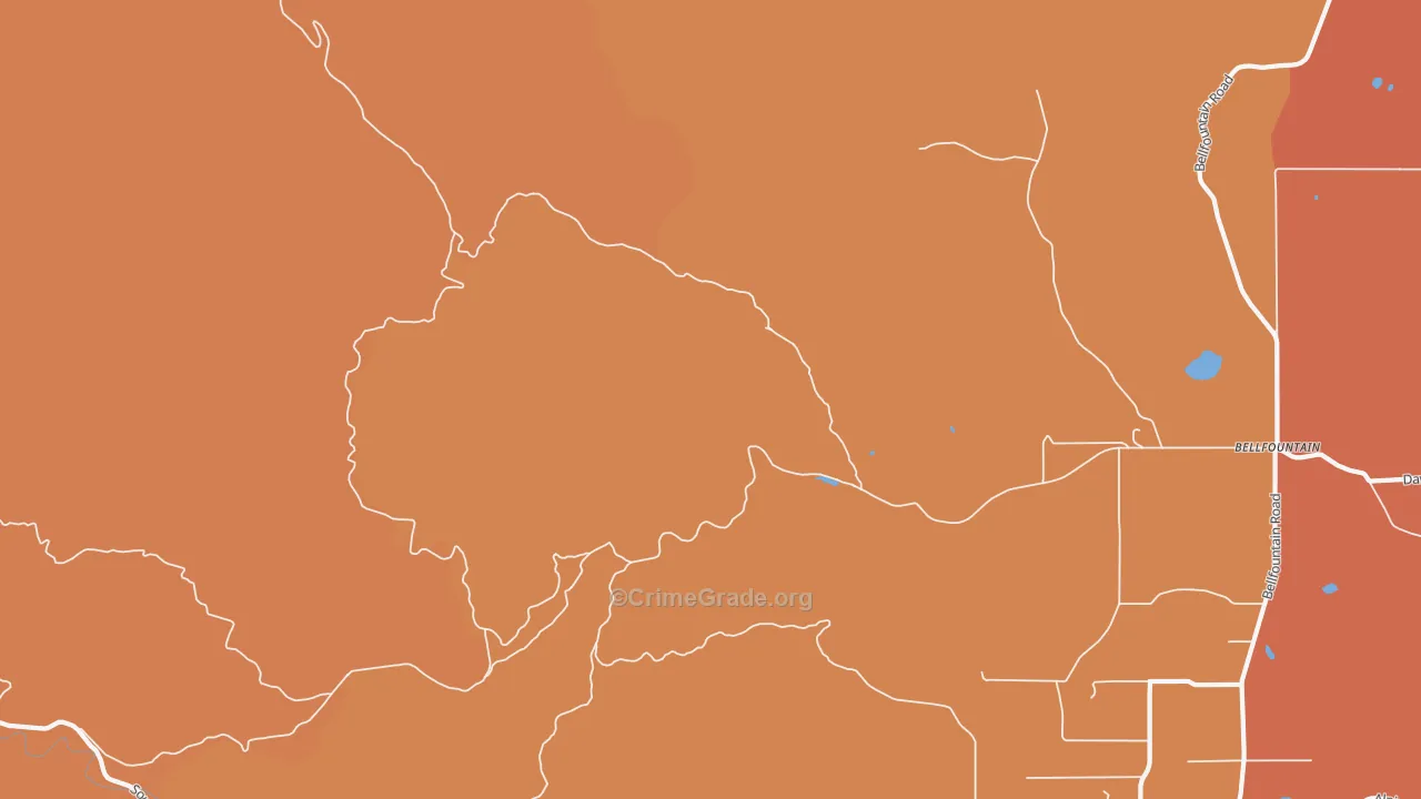 Dawson, OR Map of Murder Rates