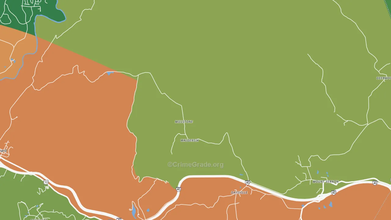 Daysville, TN Map of Murder Rates