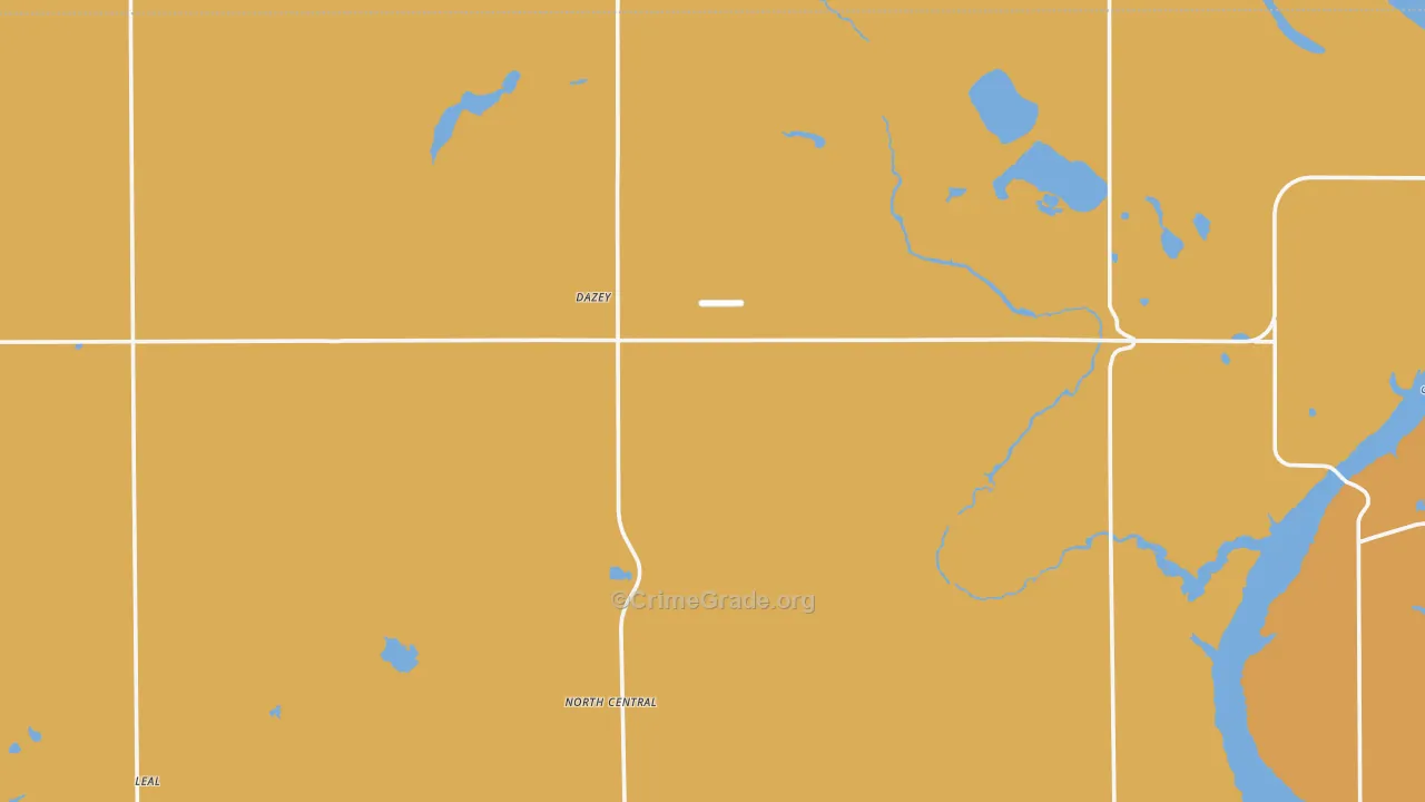 Dazey, ND Map of Murder Rates