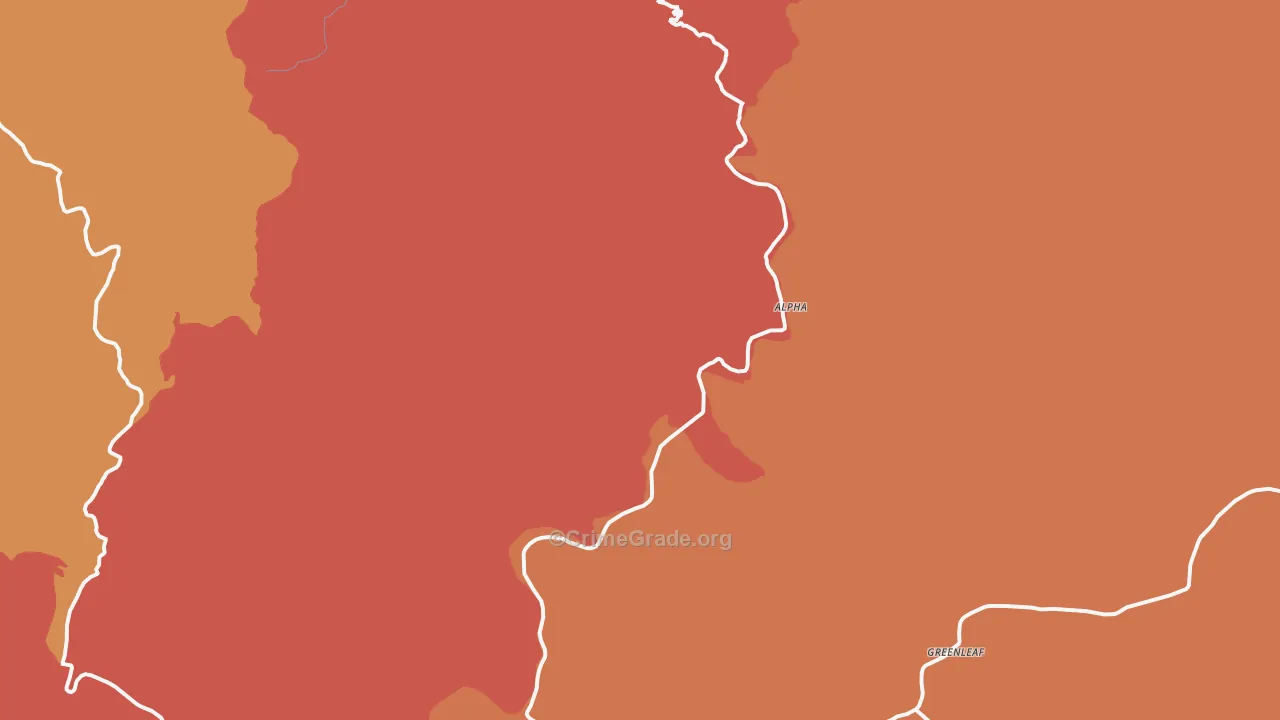 Deadwood, OR Map of Murder Rates