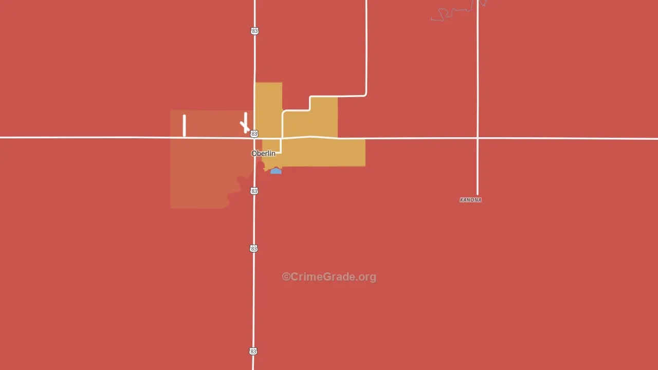 Decatur County, KS Map of Murder Rates