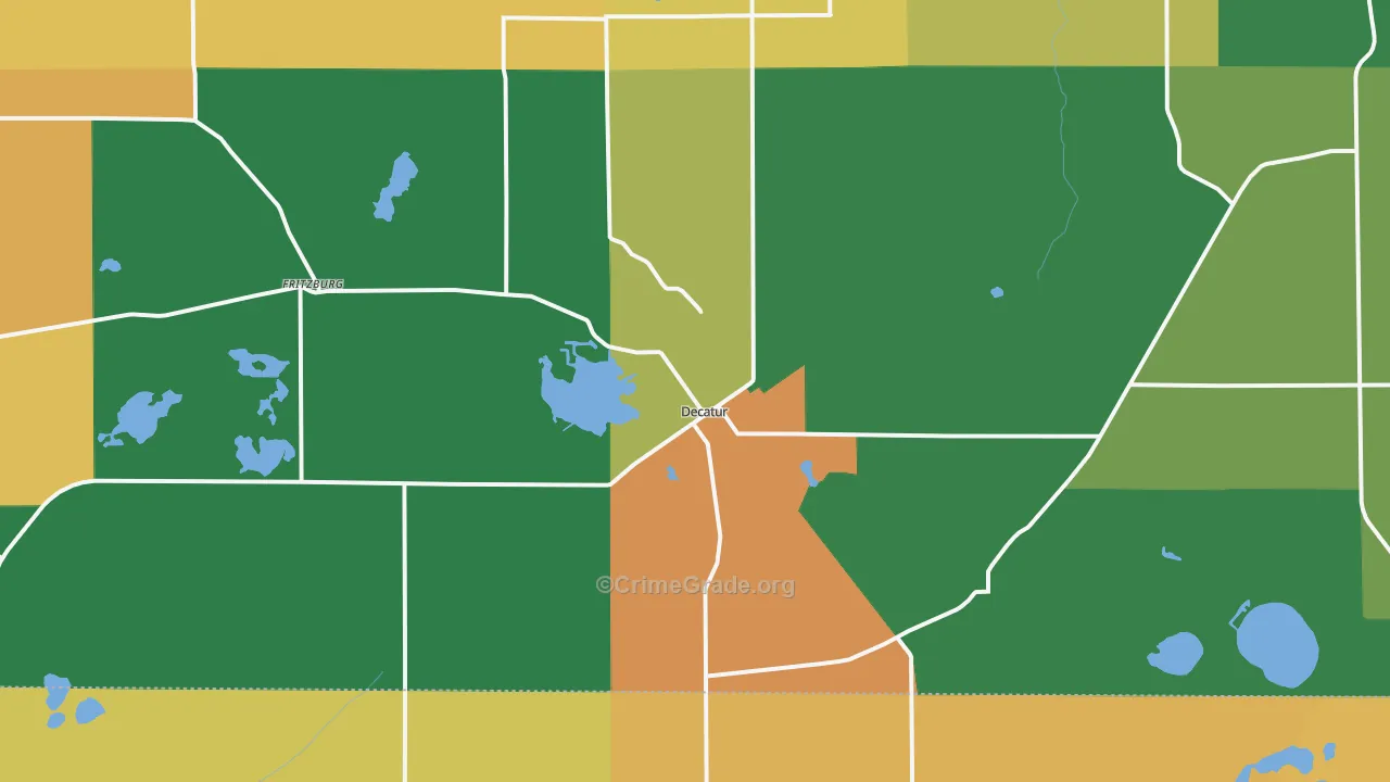 Decatur, MI Map of Murder Rates
