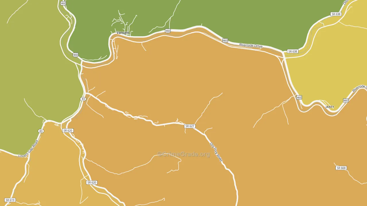 Deel, VA Map of Murder Rates