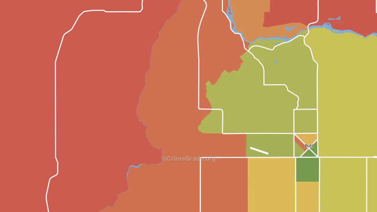 Deep Creek, ID Map of Murder Rates