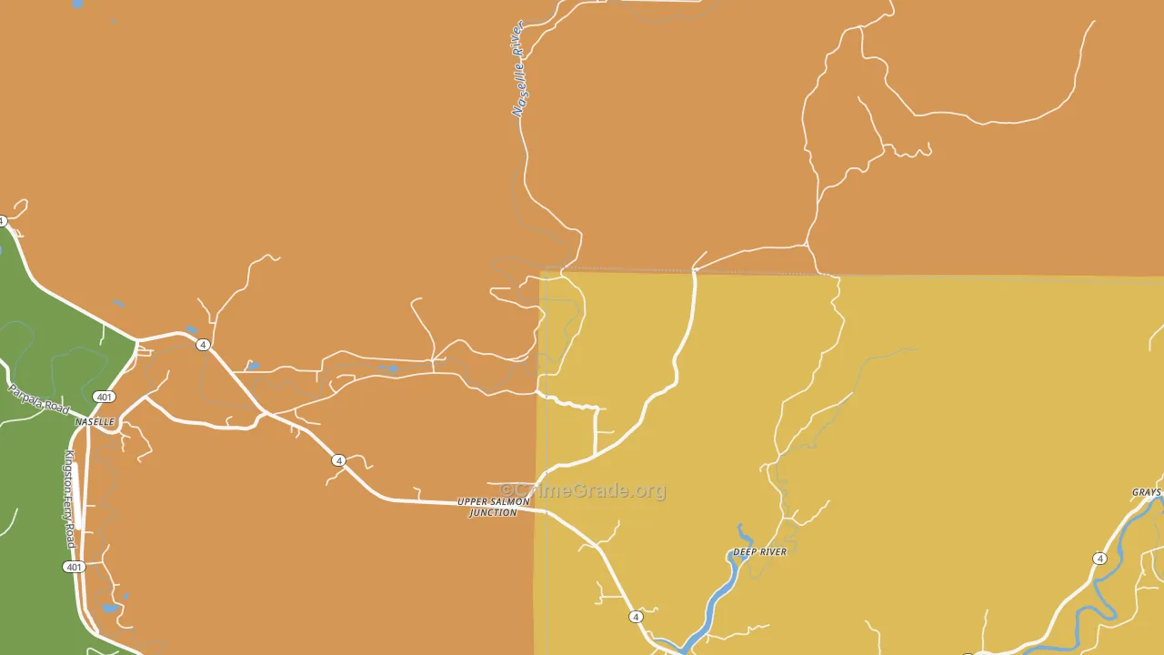 Deep River, WA Map of Murder Rates