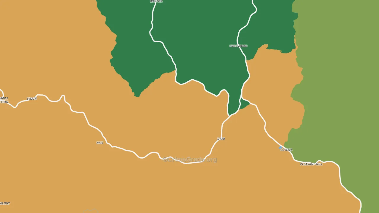 Deer, AR Map of Murder Rates
