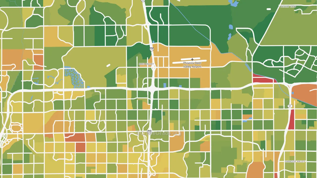 Deer Valley, Phoenix, AZ Map of Murder Rates