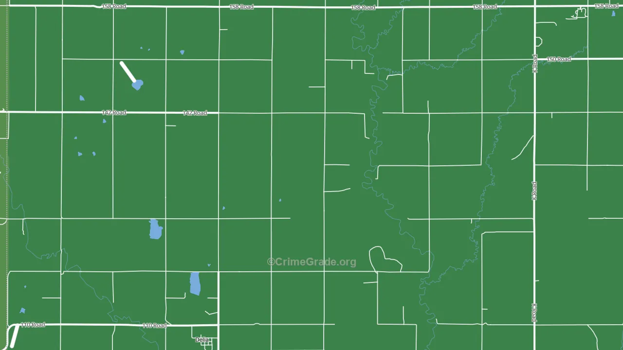 Delia, KS Map of Murder Rates