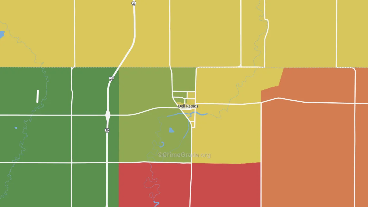 Dell Rapids, SD Map of Murder Rates