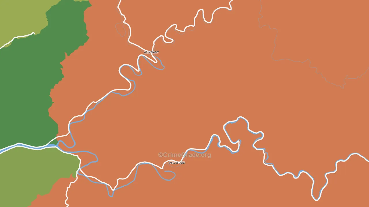 Dellwood, OR Map of Murder Rates
