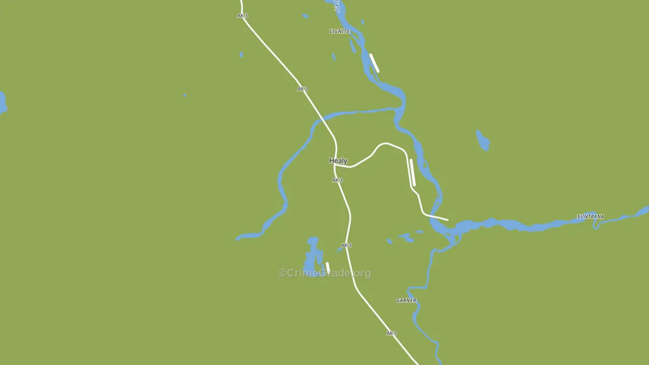 Denali Borough, AK Map of Murder Rates