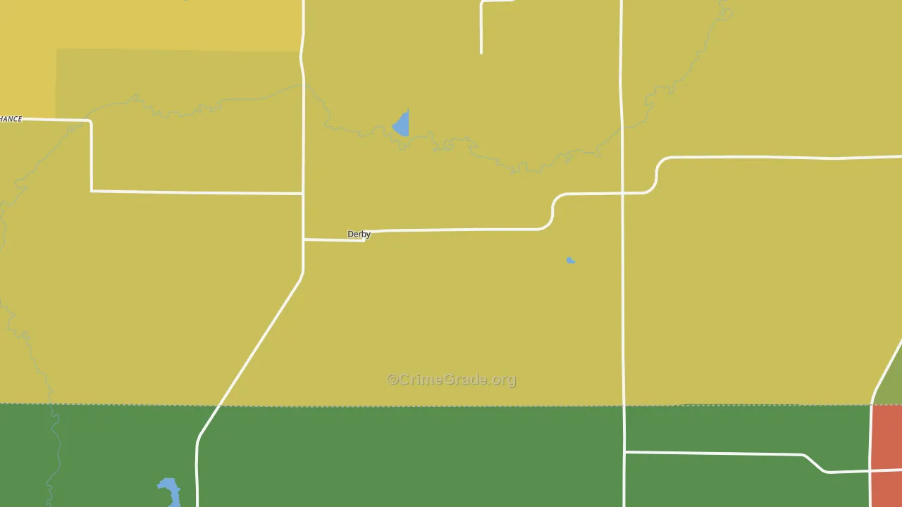 Derby, IA Map of Murder Rates