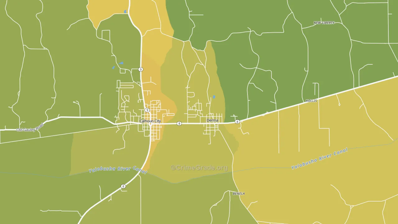 Derma, MS Map of Murder Rates