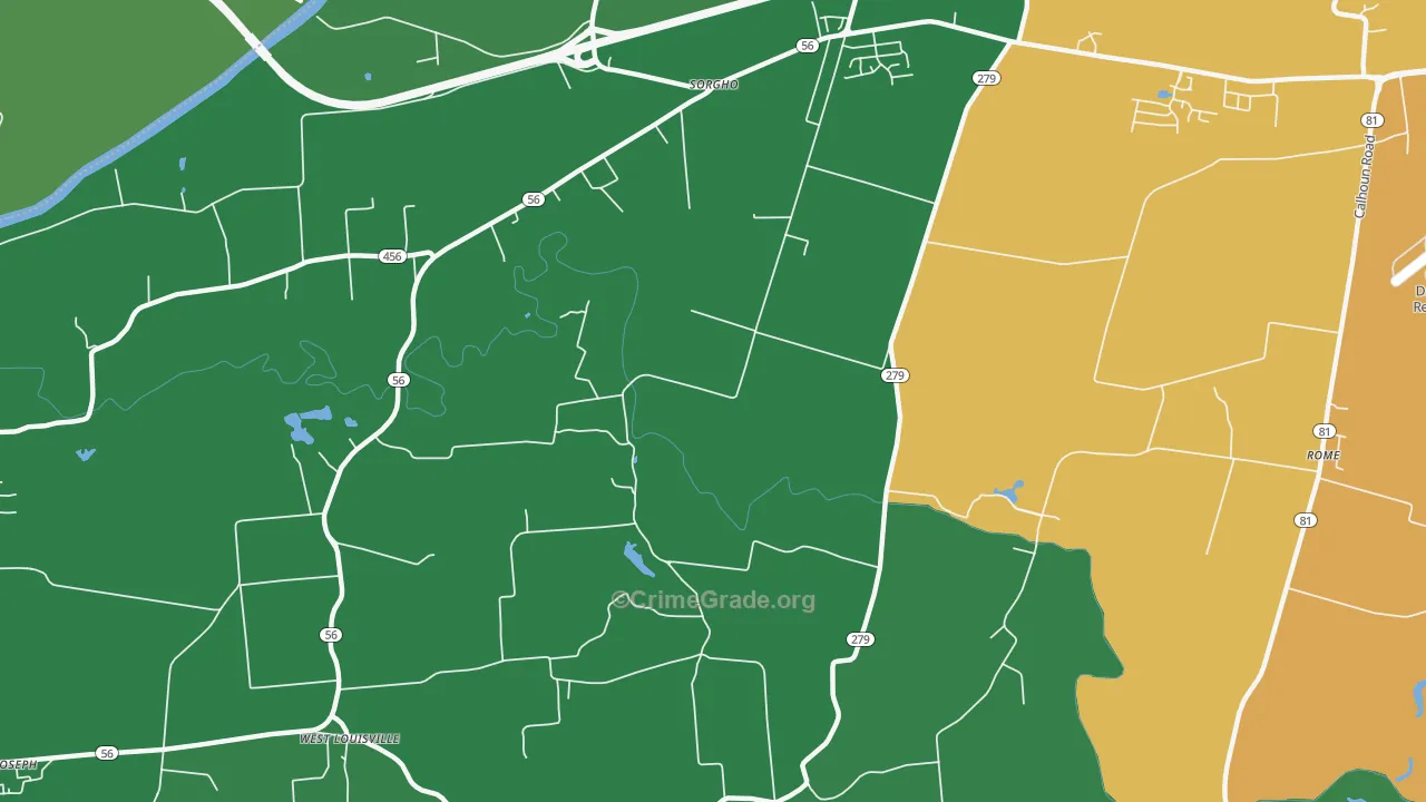 Dermont, KY Map of Murder Rates