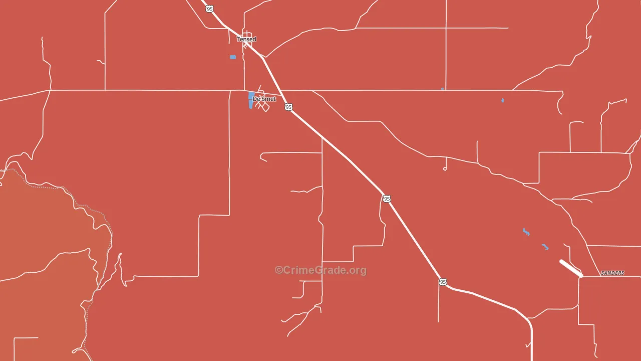 DeSmet, ID Map of Murder Rates